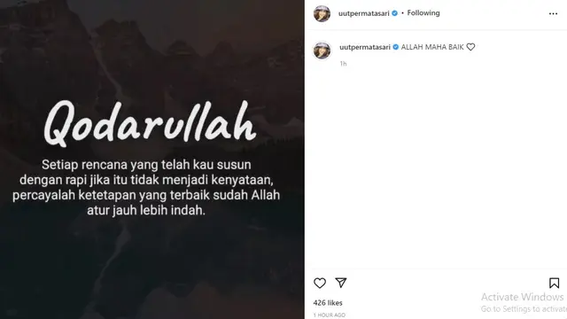 Uut Permatasari (Foto: Instagram/@uutpermatasari)