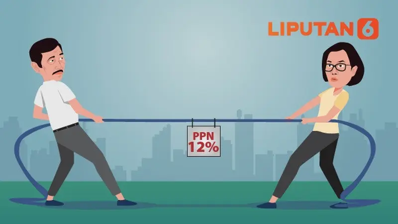 Banner Infografis Tarik Ulur Rencana Kenaikan PPN 12 Persen di Januari 2025