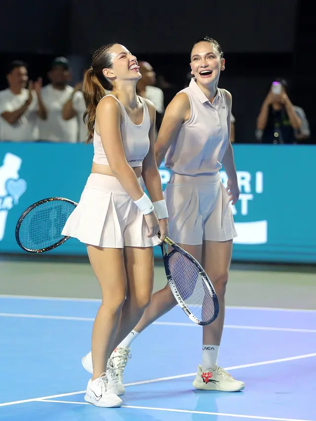 8 Adu Gaya Sporty Nia Ramadhani-Luna Maya dan Nagita Slavina-Gege Elisa di Lagi-lagi Tenis, Mana Favoritmu?