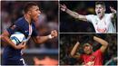 Dunia sepak bola tak pernah berhenti melahirkan pemain muda berbakat. Kylian Mbappe merupakan satu di antara pesepak bola muda yang memiliki banderol selangit. Berikut 5 pesepak bola muda yang pernah berstatus dengan nilai transfer termahal di dunia. (kolase foto AFP)