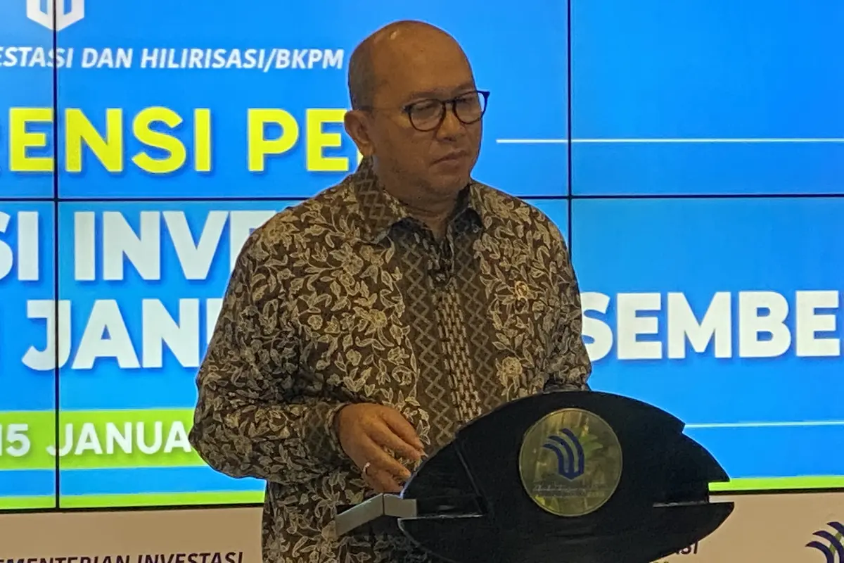 Menteri Investasi dan Hilirisasi/Kepala BKPM Rosan Roeslani di Kantor BKPM, Kamis (15/1/2026). (Liputan6.com/Tian)
