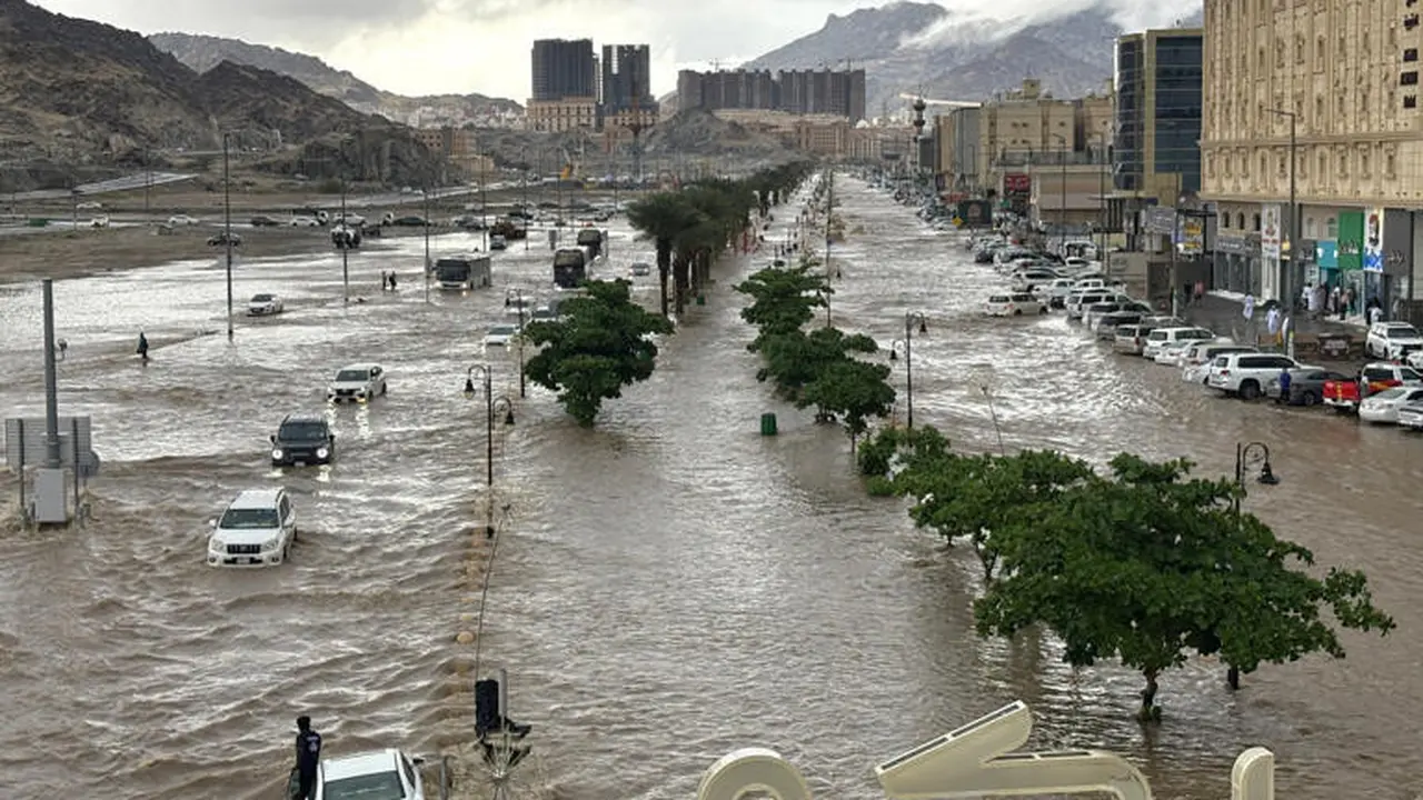 Banjir di Mekkah, Arab Saudi. (AFP)