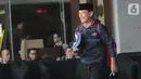 Ekspresi anggota Badan Pemeriksa Keuangan Rizal Djalil usai menjalani pemeriksaan di Gedung KPK, Jakarta, Rabu (9/10/2019). Rizal diperiksa sebagai tersangka terkait kasus dugaan suap proyek pembangunan Sistem Penyediaan Air Minum (SPAM) di Kementerian PUPR. (merdeka.com/Dwi Narwoko)