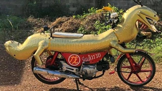 7 Potret Modifikasi Bentuk Sepeda Motor, Dari Babi Hingga Naga