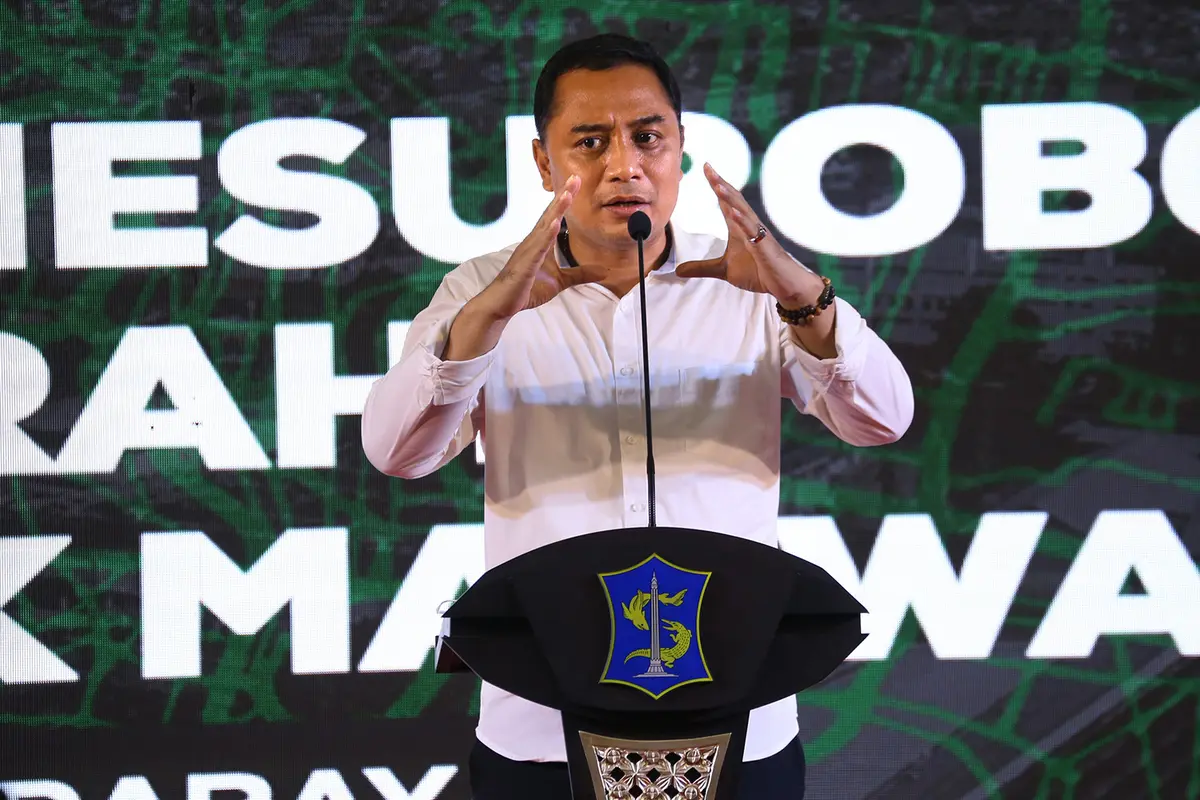 Wali Kota Surabay Eri Cahyadi. (Dian Kurniawan/Liputan6.com)
