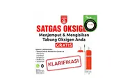 Cek Fakta Relawan Siaga berikan pengisian oksigen gratis bagi pasien covid-19.