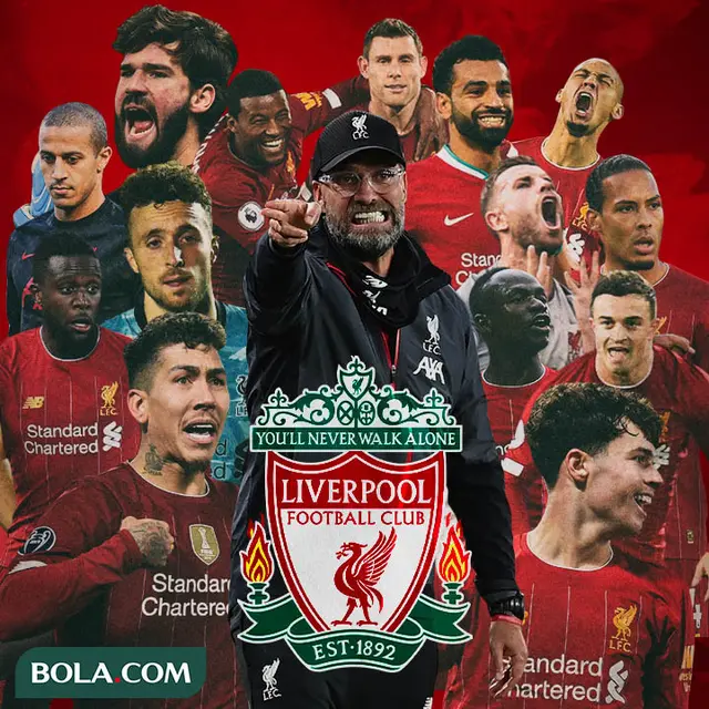Liverpool - Ilustrasi Jurgen Klopp dan Pemain