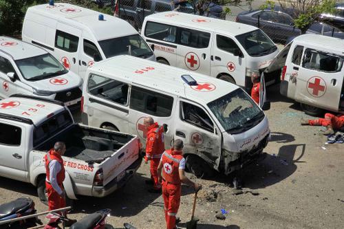 Serangan Udara Israel Hantam Markas Palang Merah Lebanon