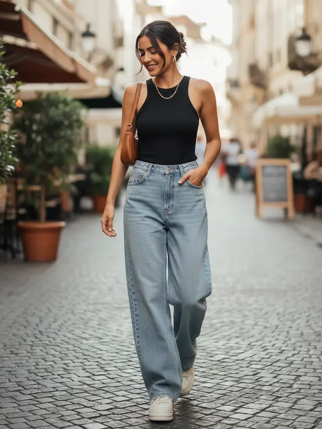 Model Celana Jeans Panjang Wanita Kekinian (Foto: Gemini AI)