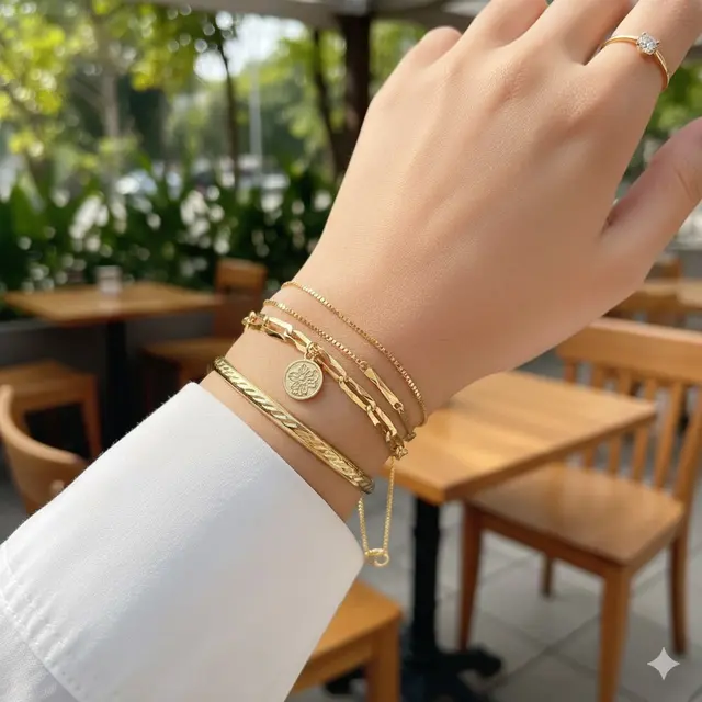 Figaro Diamond Cut 10K/14K Yellow Gold