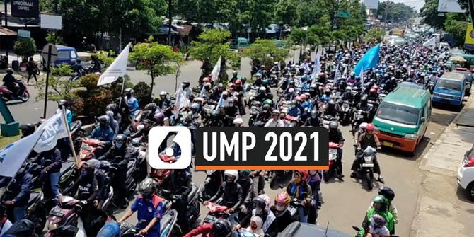 VIDEO: Ridwan Kamil Tak Naikkan UMP 2021, Ribuan Buruh Cimahi Turun ke Jalan