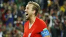 2. Harry Kane (Inggris) - Kapten The Three Lions ini memuncaki daftar pencetak gol terbanyak di Piala Dunia 2018 dengan enam gol. Pemain berusia 24 tahun itu berpeluang meraih Ballon d'Or jika berhasil menjuarai Piala Dunia. (AP/Victor R. Caivano)