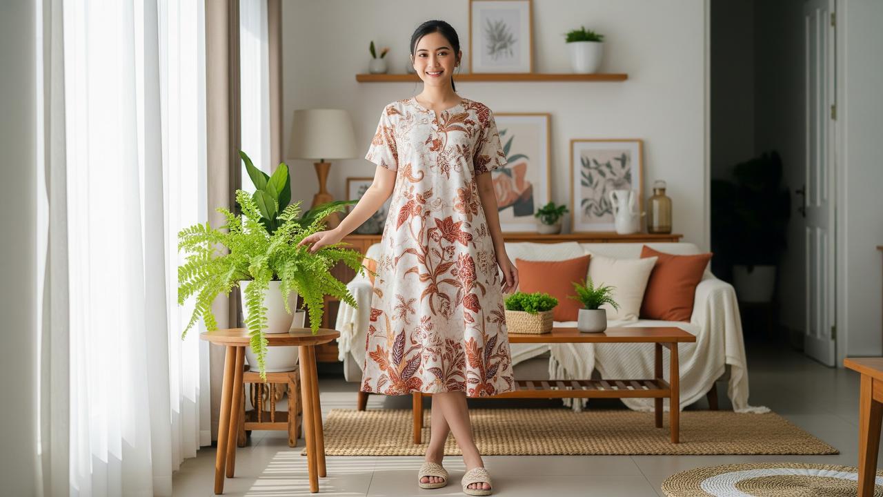 7 Model Daster A-Line Kekinian, Kombinasi Nyaman dan Elegan di Rumah