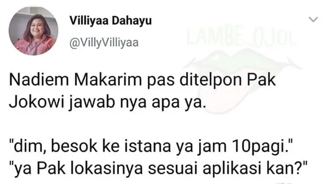 Nadiem Makarim Merapat ke Istana, Ini 5 Meme Kocak Ala Netizen