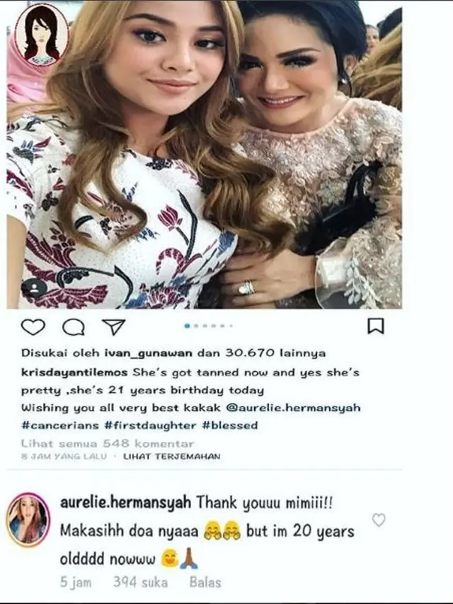 Krisdayanti (Foto: Instagram)