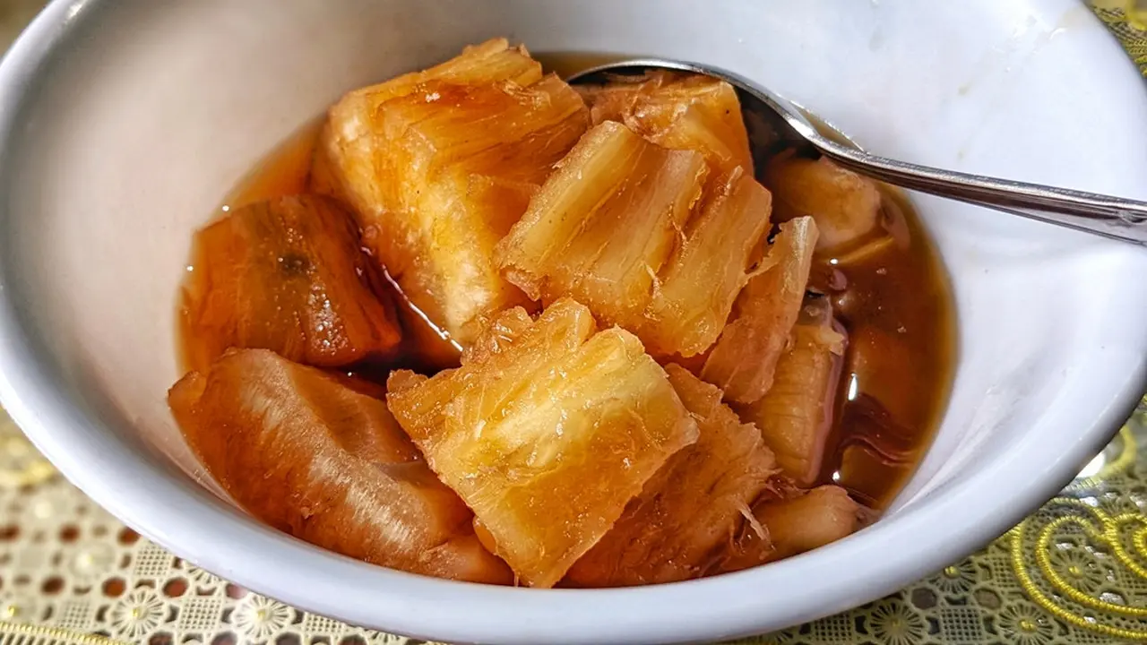 resep ketela pohon manis kolak bajingan telo