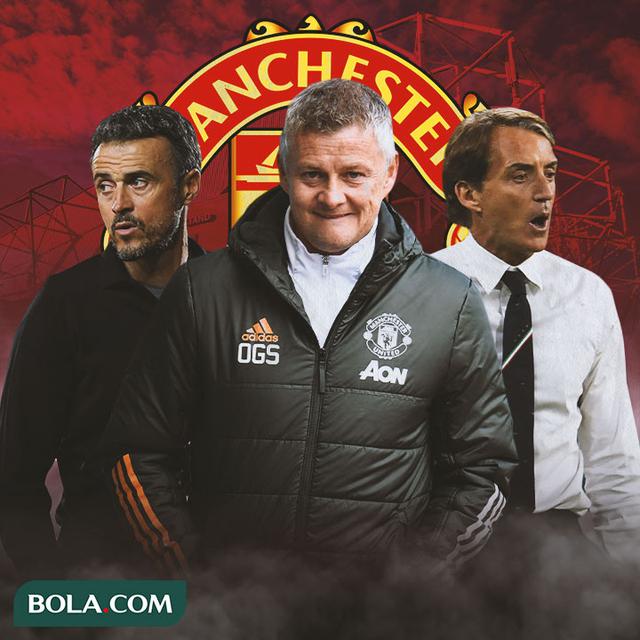 Manchester United - Luis Enrique, Ole Gunnar Solskjaer, Roberto Mancini