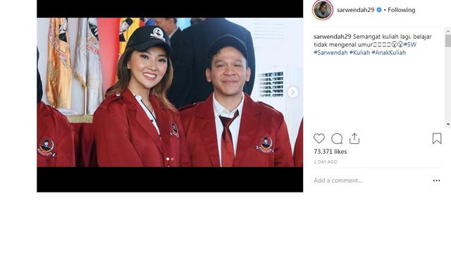 Sarwendah (Foto: Instagram)
