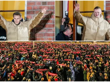 Puluhan ribu orang berkumpul di depan balai kota Oslo saat menyambut para pemain dan staf pelatih Norwegia. Mereka merayakan keberhasilan Norwegia lolos ke Piala Dunia 2026 sekaligus mengakhiri penantian selama 28 tahun.
