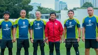 Tim kepelatihan Timnas Indonesia U-20. (Bola.com/Dok.Instagram Timnas Indonesia).
