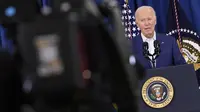 Biden sedang menghadiri misa di Gereja Katolik St. Edmond di Pantai Rehoboth, Delaware, ketika penembakan pada kampanye Trump terjadi. (SAMUEL CORUM / AFP)