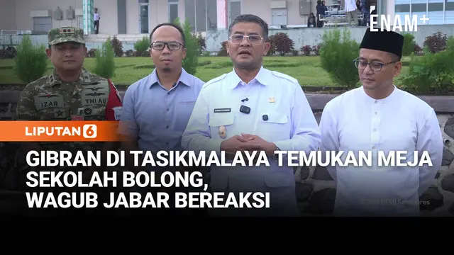 Repons Wagub Jabar Usai Gibran Temukan Meja & Kursi Sekolah Bolong di Tasikmalaya