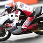 Pembalap Indonesia, Mario Suryo Aji pada balapan Moto3 Mandalika di Sirkuit Mandalika. (Idemitsu Honda Team Asia)
