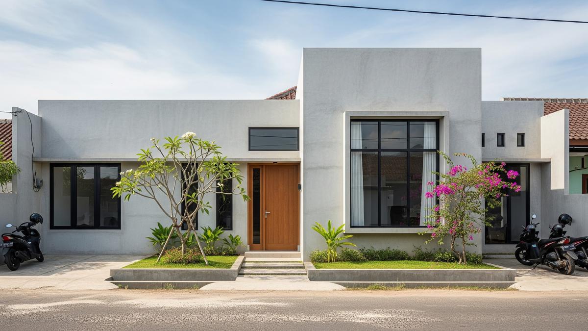 10 Model Depan Rumah Coran Minimalis, Bentuknya Sedang Tren di 2026