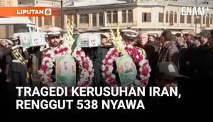 Televisi pemerintah Iran menayangkan prosesi pemakaman anggota pasukan keamanan yang tewas, di tengah gelombang demonstrasi yang kian meluas di berbagai wilayah.