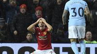 Gelandang Manchester United, Ander Herrera, bakal bersaksi di persidangan dalam pemeriksaan kasus pengaturan skor. (AFP/Oli Scarff)