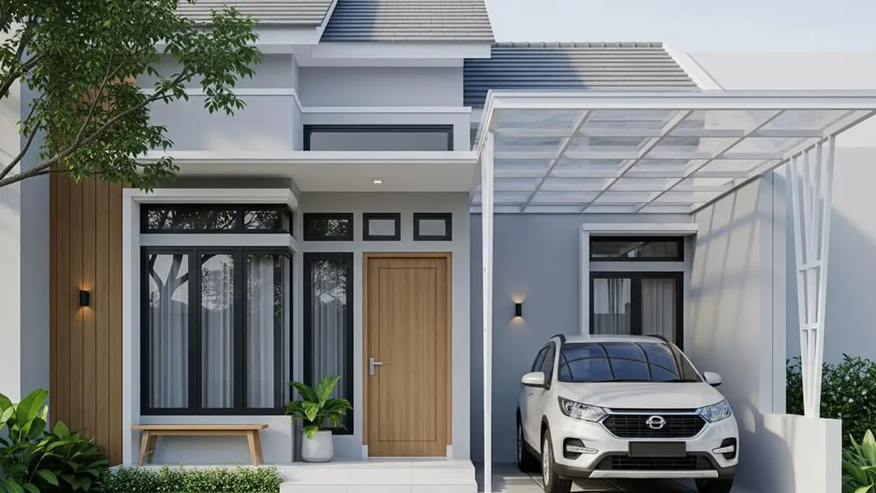 Model Rumah Mungil Tapi Punya Garasi Muat Mobil