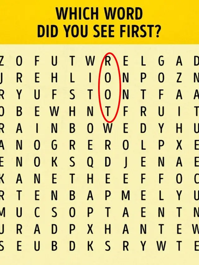 Kata Pertama yang Kamu Temukan dalam Gambar Acak Ini Dapat Ungkap Kepribadianmu