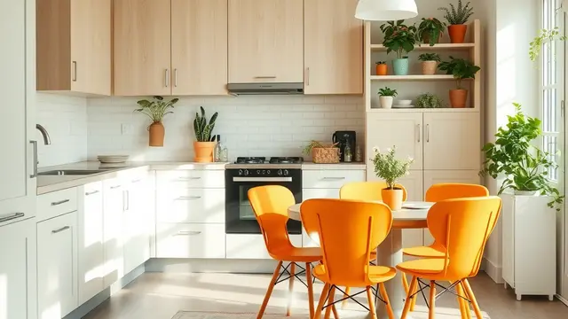 Inspirasi Dapur Warna Orange
