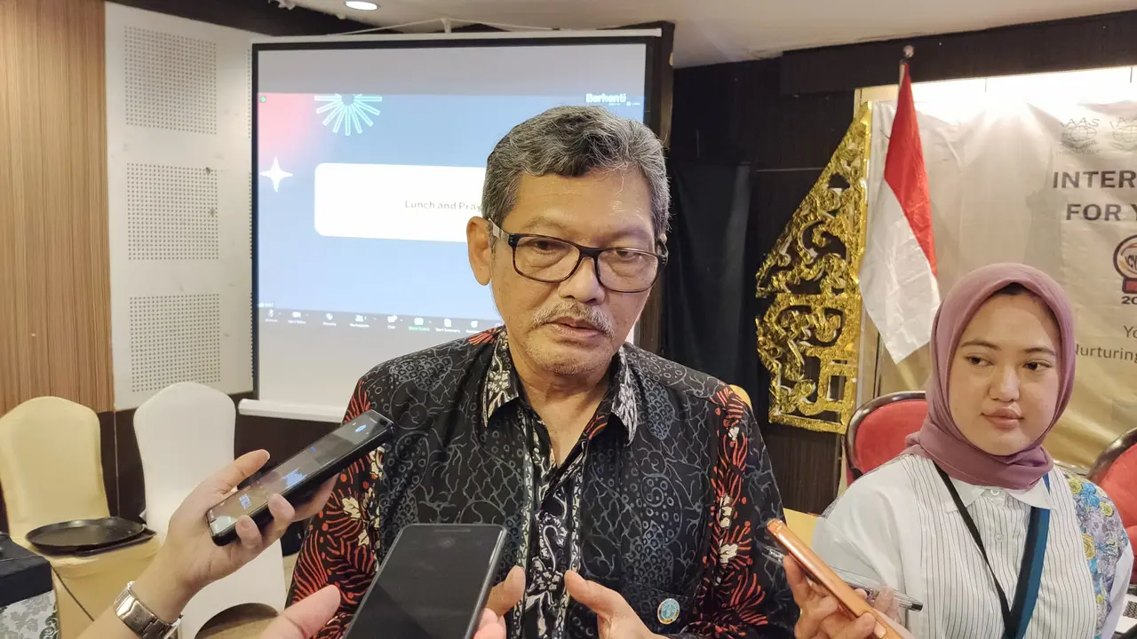 Assistant FAO - Representative for Programme of FAO Indonesia, Dr. Ir. Ageng Setiawan Herianto saat mengikuti kegiatan ICYA di Hotel UGM, Yogyakarta. (Liputan6.com/Dicky Agung Prihanto)
