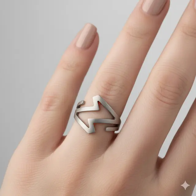 Cincin Model Zigzag yang Sedang Tren