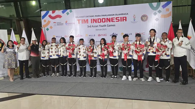 Kepulangan atlet triathlon dan golf dari Asian Youth Games 2025.