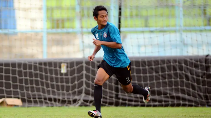 Winger Arema Nasir (Liputan6.com / Rana Adwa)