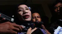 Mantan komisioner KPU Andi Nurpati usai pemeriksaan terkait kasus surat palsu Mahkamah Konstitusi di Bareskrim Mabes Polri, Jakarta Selatan, Kamis (28/7). (Antara)