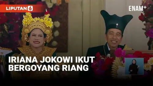 VIDEO: Heli 'Menari' Riang, Iriana Jokowi Ikut Bergoyang