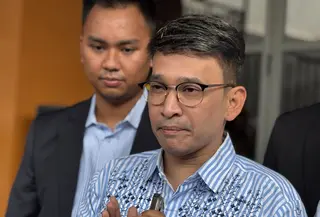 Ruben Onsu di Pengadilan Negeri Jakarta Selatan (© KapanLagi.com/Fikri Alfi Rosyadi)