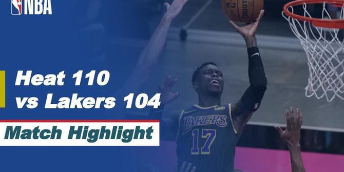 VIDEO: Highlights NBA, LA Lakers Telan Pil Pahit dari Miami Heat 104-110
