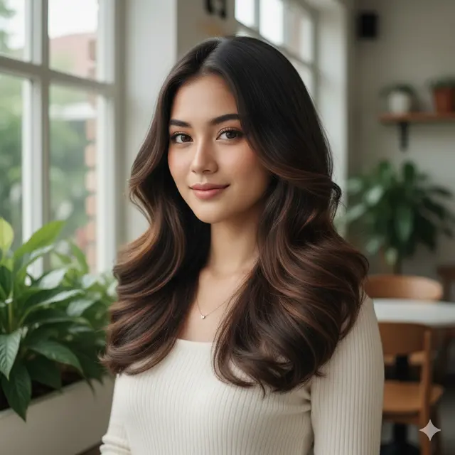 8 Model Rambut Panjang Layer untuk Rambut Bergelombang, Bikin Volume Alami dan Tampilan Lebih Modern