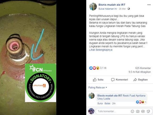 Cek Fakta Lingkaran Merah Di Tabung Gas 3 Kg Adalah Penanda Bahaya Cek Fakta Liputan6 Com