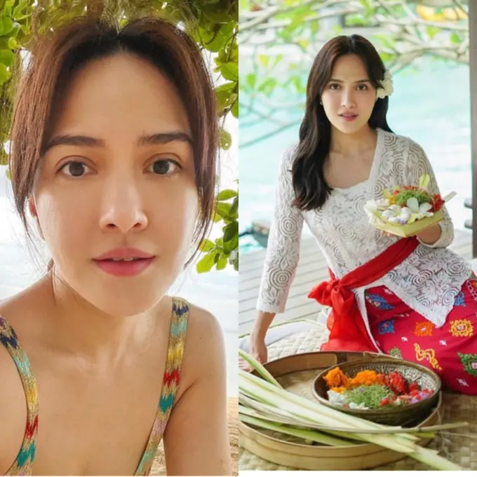Tampilan Shandy Aulia di Bali dari Mengenakan Bikini Hingga Kebaya