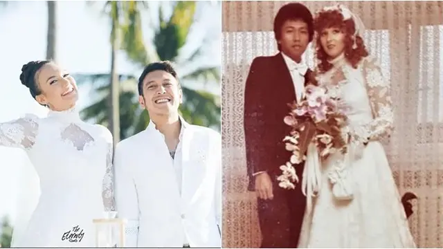 Termasuk Mikha Tambayong, 5 Artis Wanita Ini Menikah Pakai Gaun Pengantin Ibunda