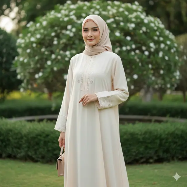 Model Gamis Abaya Polos
