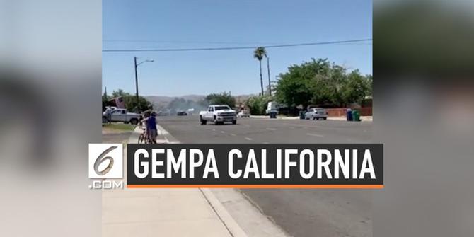 VIDEO: Rekaman Gempa Magnitudo 6,4 Guncang California