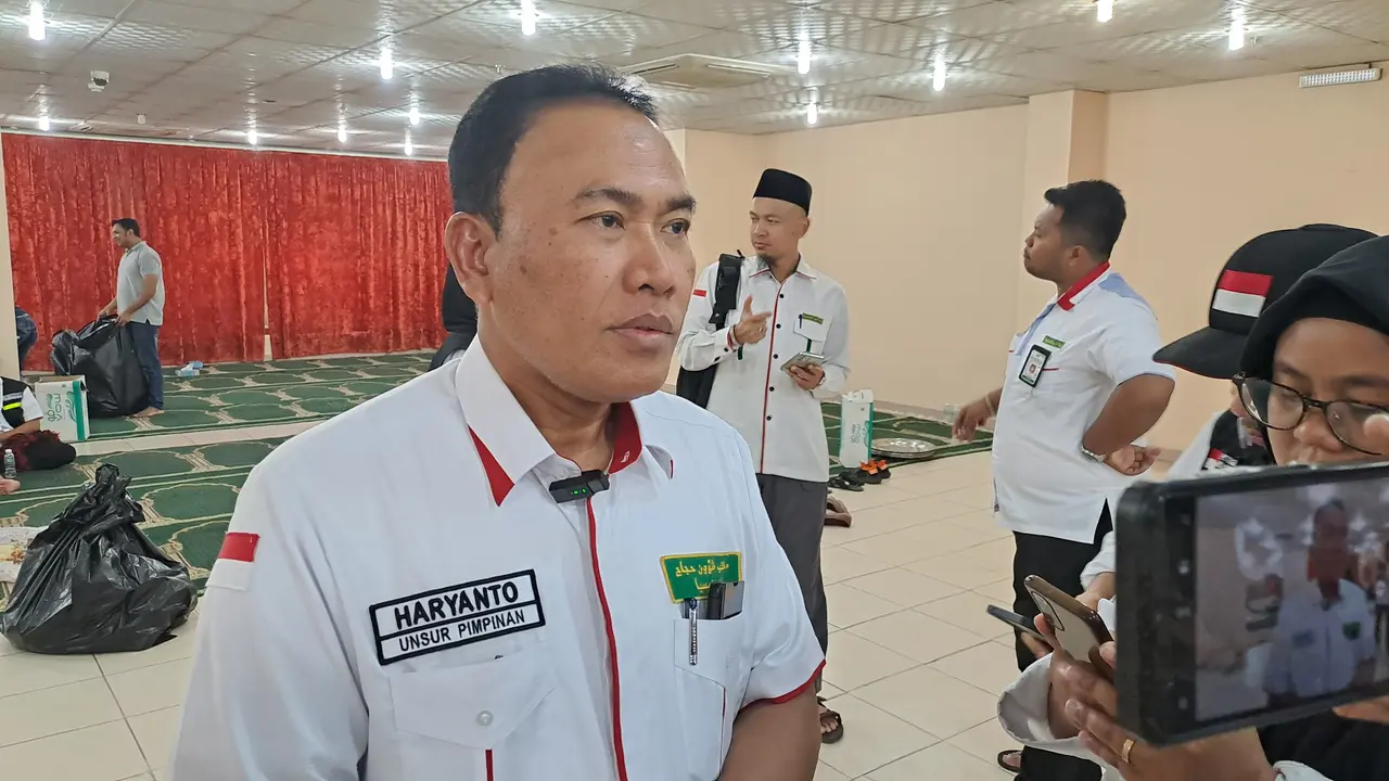 Kepala Petugas Penyelenggara Ibadah Haji (PPIH) Arab Saudi Daerah Kerja (Daker) Bandara, Haryanto. (Nafiysul Qodar/Liputan6.com)