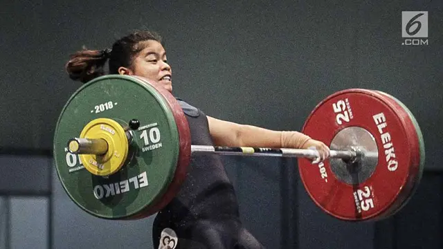 Lifter Melinda Gusti Sabet Medali Emas di Test Event Asian Games 2018