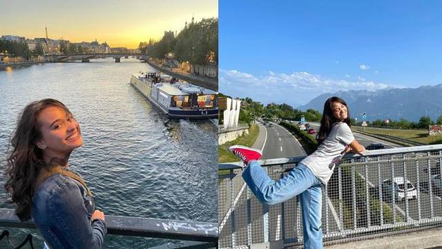 6 Potret Aurora Ribero Jalani Syuting 'Kaget Nikah' Sampai ke Eropa